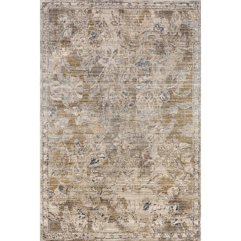 nuLOOM Zenni Beige 7 ft. x 10 ft. Floral Indoor/Outdoor Area Rug ECAT10A-75096