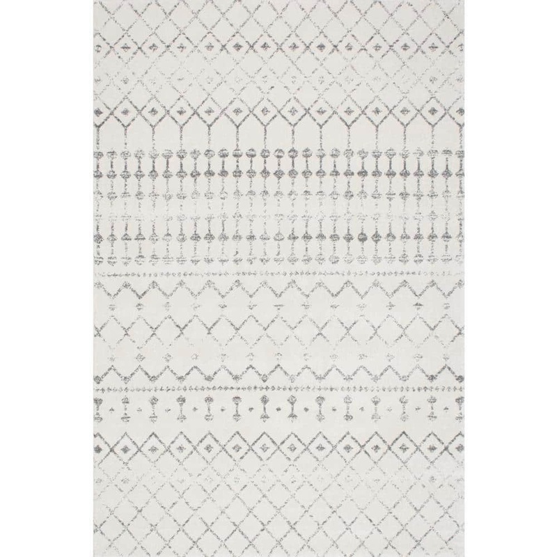 nuLOOM Blythe Modern Moroccan Trellis 12 ft. x 15 ft. Gray Area Rug RZBD16A-12015