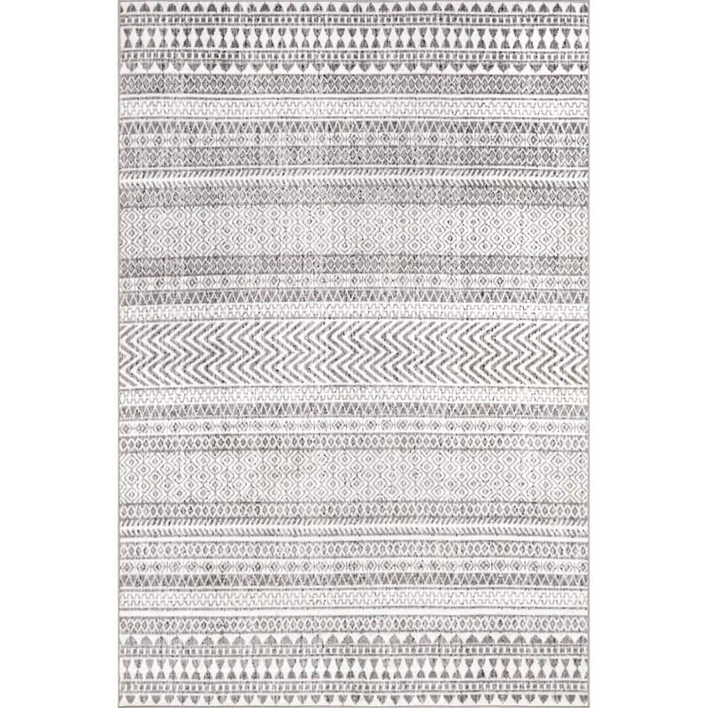 nuLOOM Catherina Transitional Geometric Gray 12 ft. x 15 ft. Area Rug ECRK02A-12015
