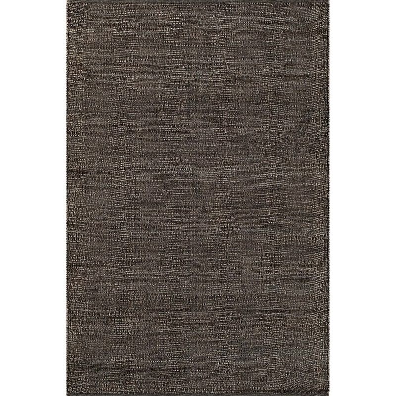 nuLOOM Charcoal Doormat 3 ft. x 5 ft. Elfriede Farmhouse Jute Blend Accent Rug HMMT01C-305