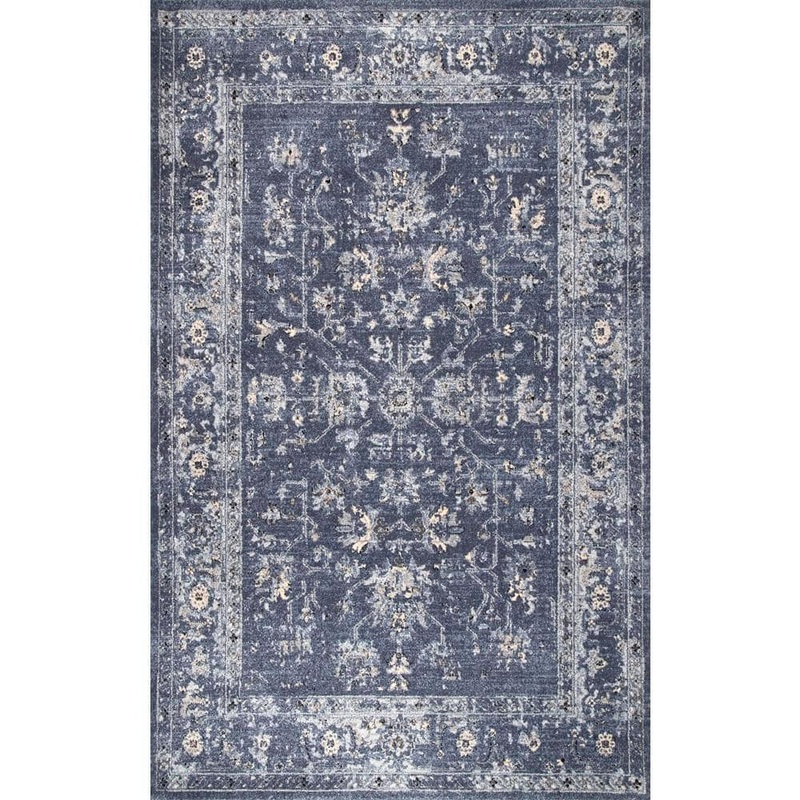 nuLOOM Emma Floral Blue 7 ft. x 9 ft. Area Rug ACCH03A-6709