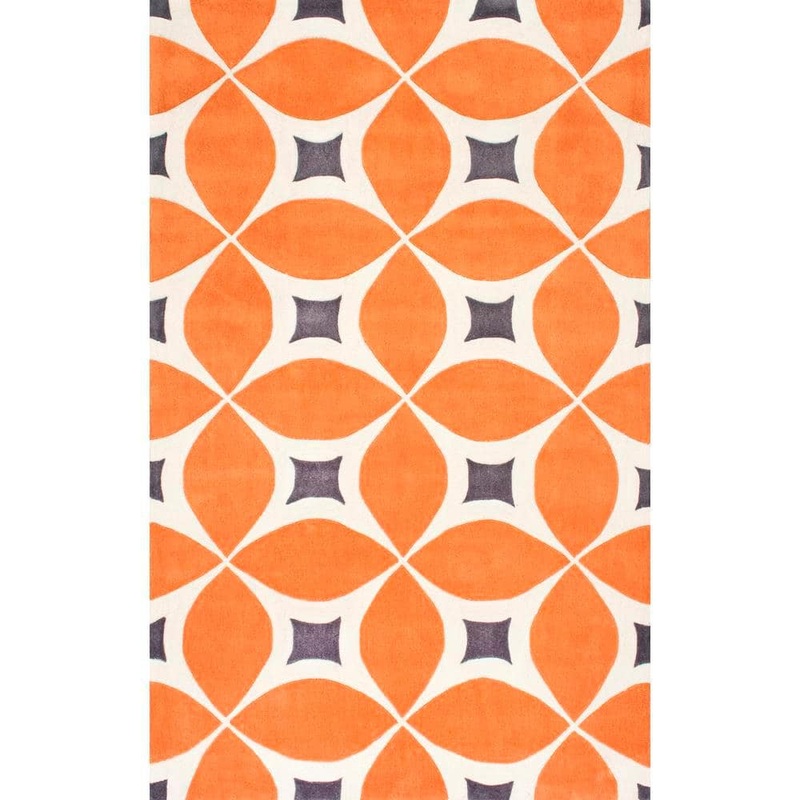 nuLOOM Gabriela Contemporary Deep Orange 4 ft. x 6 ft. Area Rug BHBC55A-406