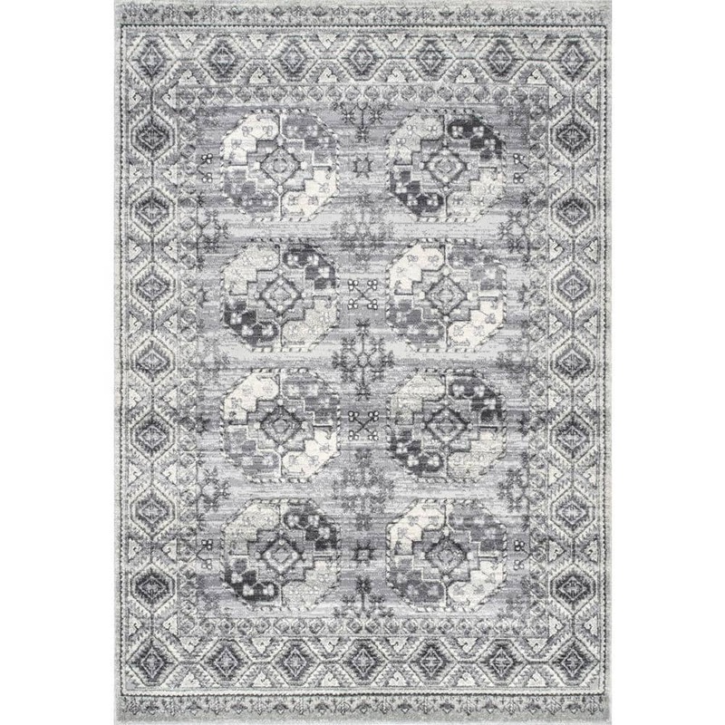 nuLOOM Shea Vintage Gray Doormat 3 ft. x 5 ft. Area Rug RZSP21B-305