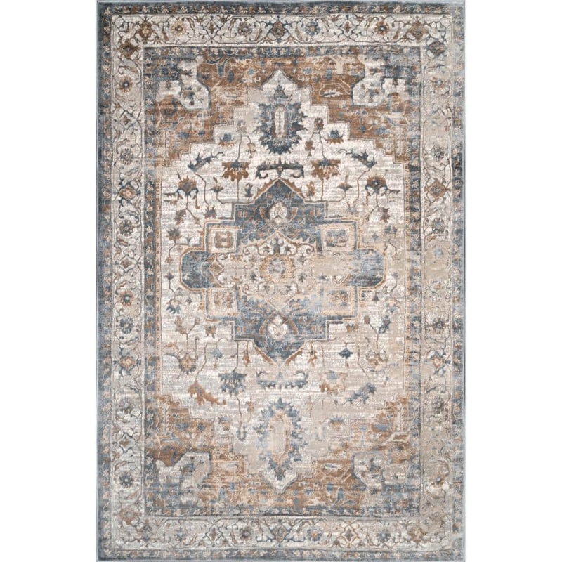 nuLOOM Sian Beige Doormat 3 ft. x 5 ft. Persian Area Rug LPCY07A-305