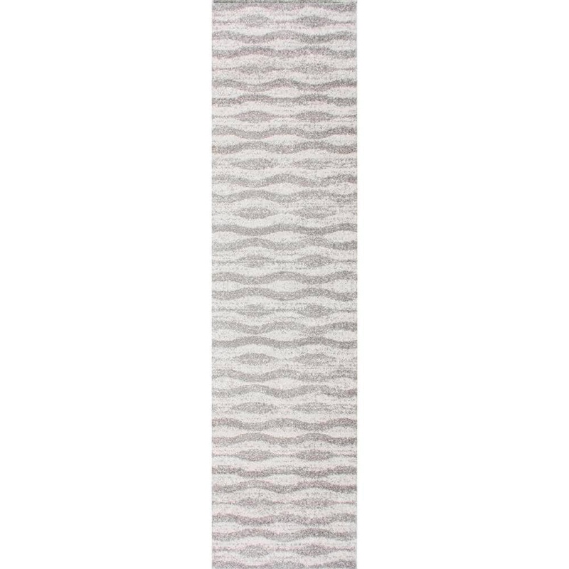 nuLOOM Tristan Modern Striped Gray 3 ft. x 12 ft. Runner Rug BDSM02A-26012