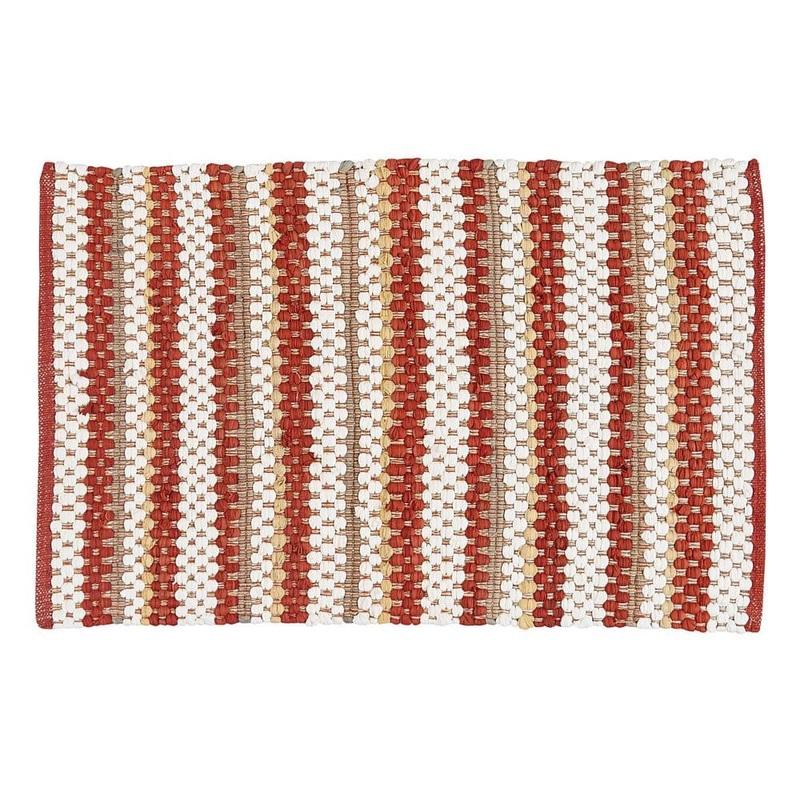 Park Designs Kingswood Red and Cream Chindi Rag Rug 2 ft. x 3 ft. 4973-250