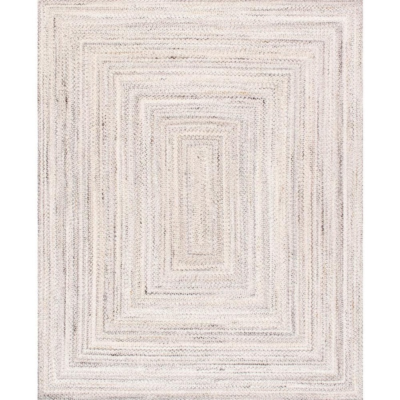 Pasargad Home Camilo Ivory 9 ft. x 12 ft. Geometric Area Rug py-02 9×12