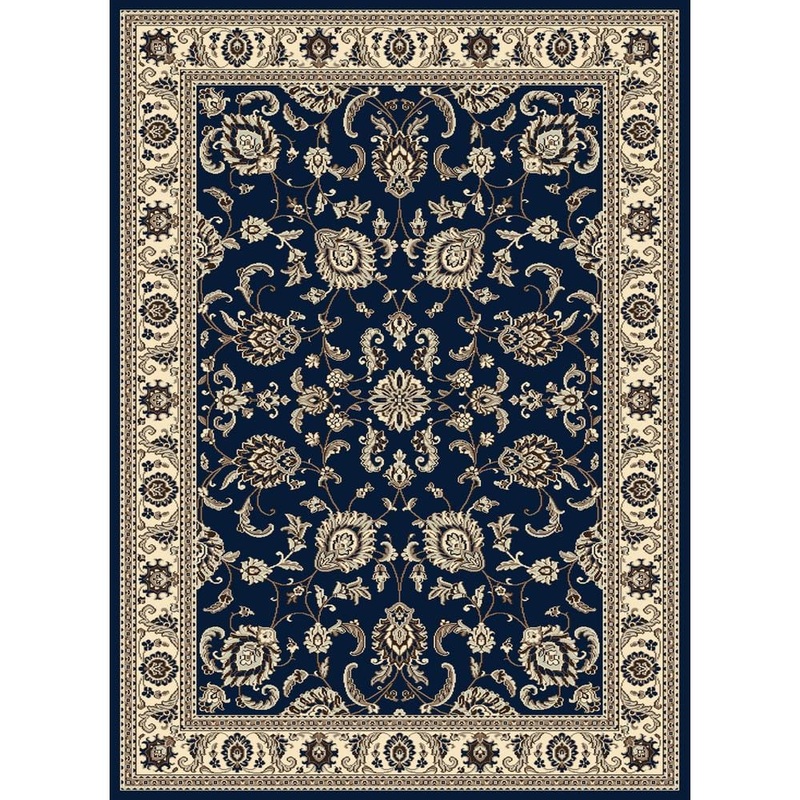 RADICI USA Alba Denim 5 ft. x 7 ft. Traditional Oriental Floral Area Rug 1426/0021/DENIM