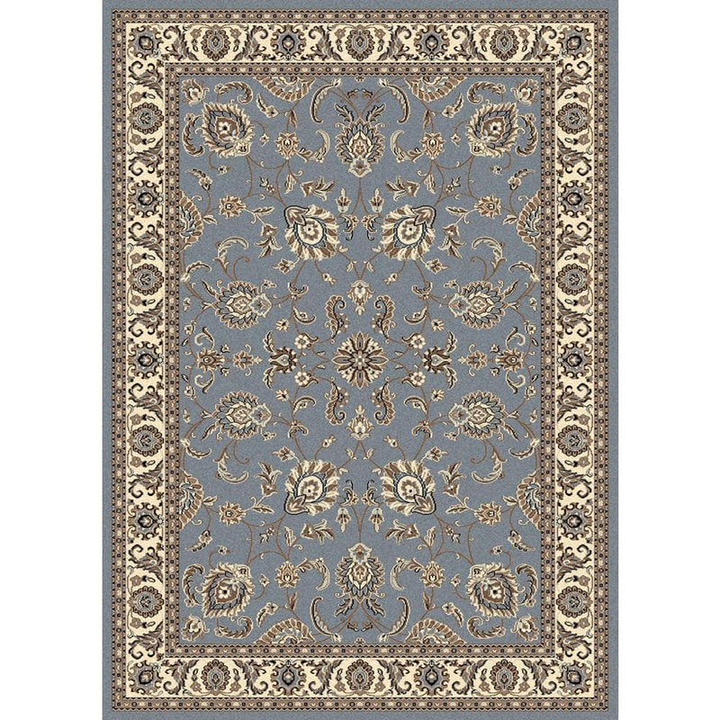 RADICI USA Alba Grey Blue 8 ft. x 11 ft. Traditional Oriental Floral Area Rug 1426/0052/GREYBLUE