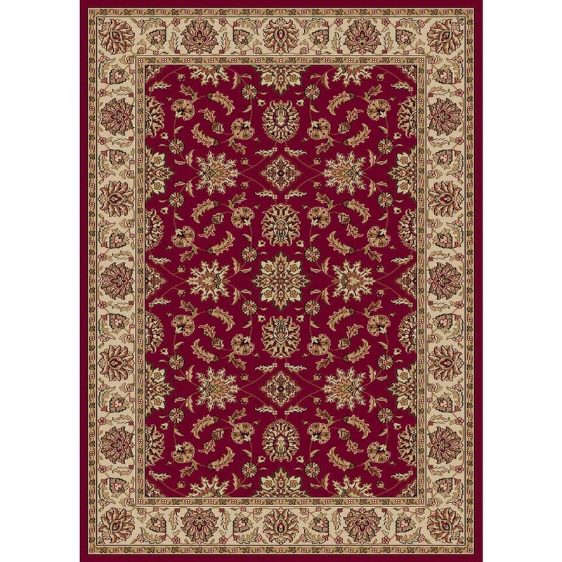 RADICI USA Como Red 3 ft. x 5 ft. Traditional Oriental Floral Area Rug 1592/1030/RED