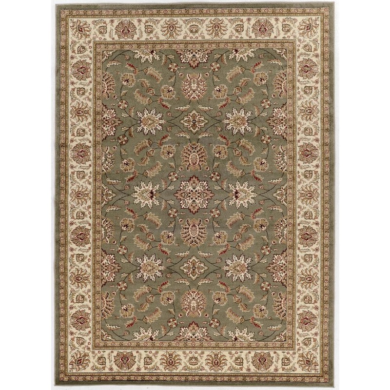 RADICI USA Como Sage 3 ft. x 5 ft. Traditional Oriental Floral Area Rug 1592/1060/SAGE