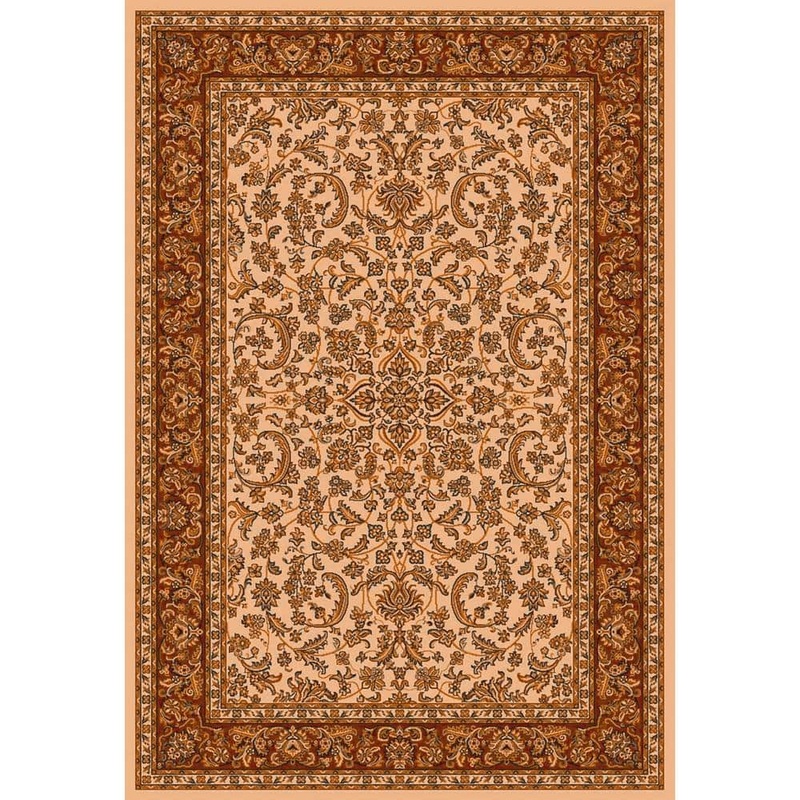 RADICI USA Noble Ivory 8 ft. x 12 ft. Traditional Floral Oriental Area Rug 1318/1512/IVORY