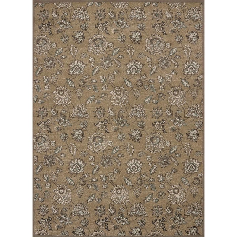 RADICI USA Pisa Beige 3 ft. x 5 ft. Traditional Floral Area Rug 3475/0010/BEIGE