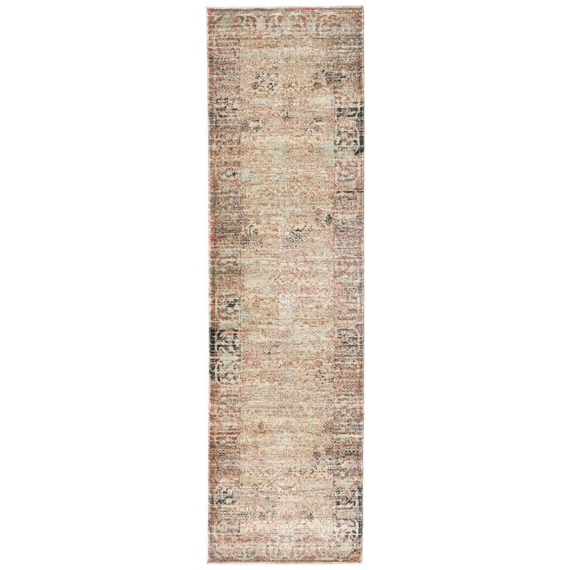 RADICI USA Seriate Beige 2 ft. x 8 ft. Traditional Vintage Area Rug 500/1003/BEIGE