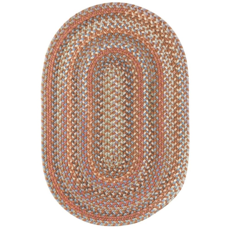 Rhody Rug Greenwich Bombay Multi 2 ft. x 4 ft. Oval Indoor Braided Area Rug GR77R024X048
