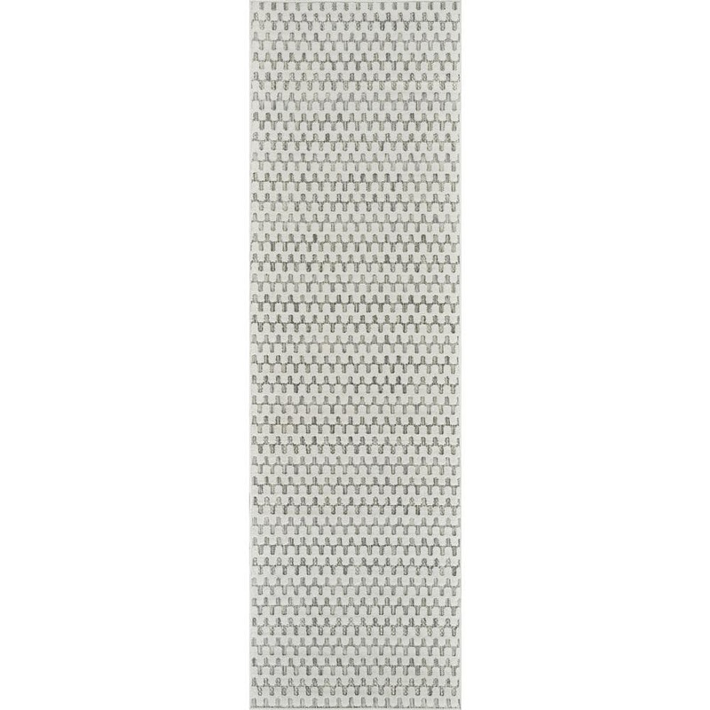 Rug Branch Maise Cream Beige 2 ft. x 8 ft. Modern Abstract Indoor Outdoor Runner Rug AU9428CR28