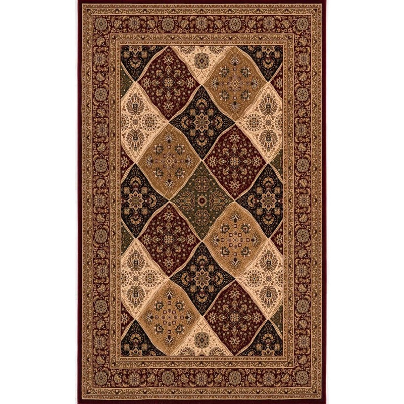 Rug Branch Majestic Red 2 ft. 3 in. x 4 ft. Traditional Doormat Area Rug Entrance Floor Mat JA2195RD24