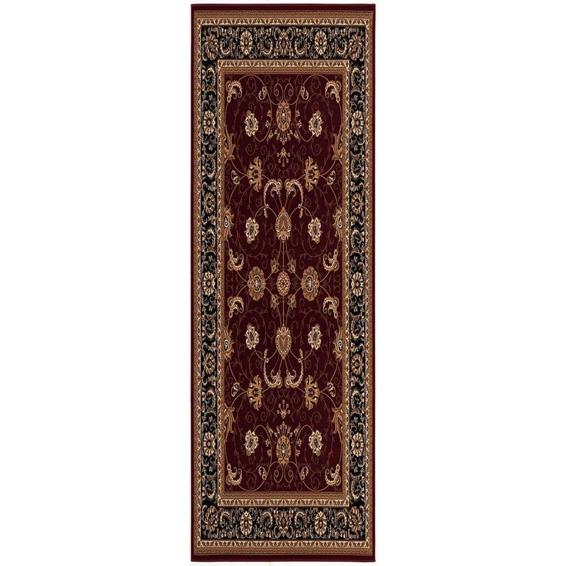 Rug Branch Majestic Red 2 ft. 8 in. x 15 ft. Traditional Runner Area Rug Transitional JA2117RDBK315