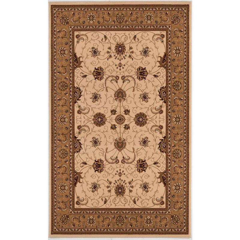 Rug Branch Majestic Traditional Cream Beige 2 ft. 3 in. x 4 ft. Doormat Area Rug Entrance Floor Mat JA2117CRBG24