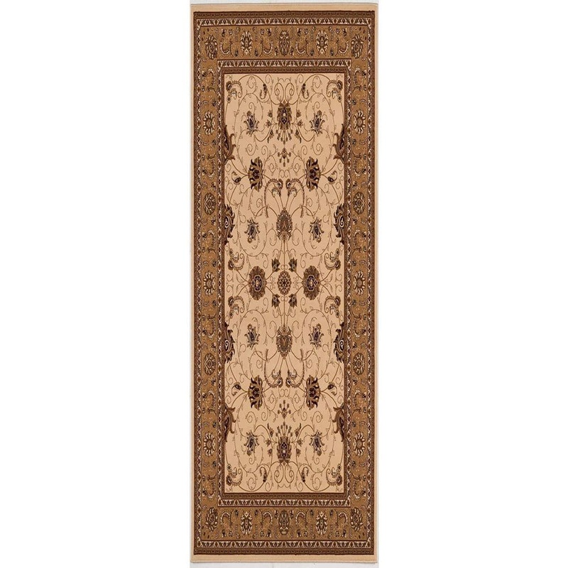 Rug Branch Majestic Traditional Cream Beige 2 ft. 3 in. x 6 ft. Doormat Area Rug Entrance Floor Mat JA2117CRBG26