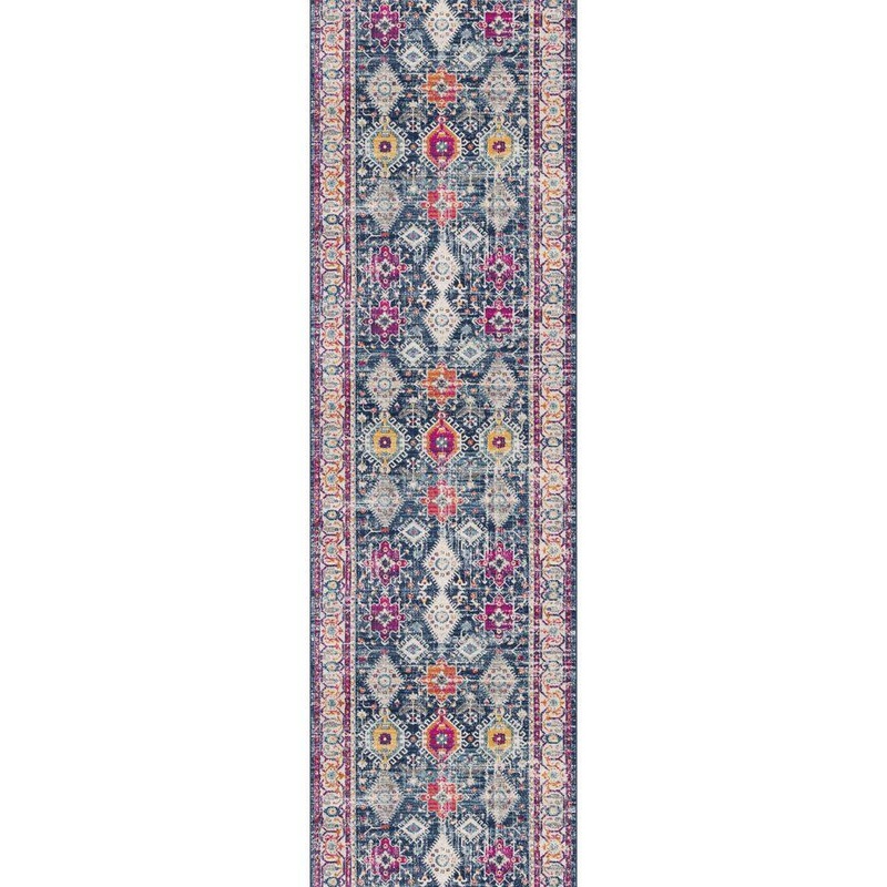 Rug Branch Savannah Navy 2 ft. 3 in. x 18 ft. Traditional Runner Area Rug SP2801NY218