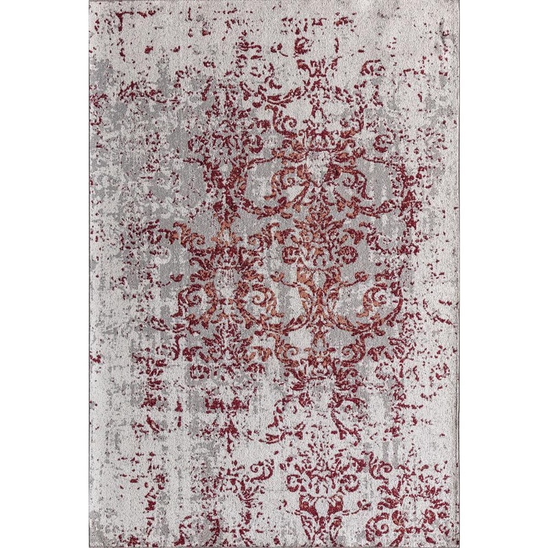 Rugs America Jada Polar Symphony White 5 ft. X 7 ft. Area Rug RA31655