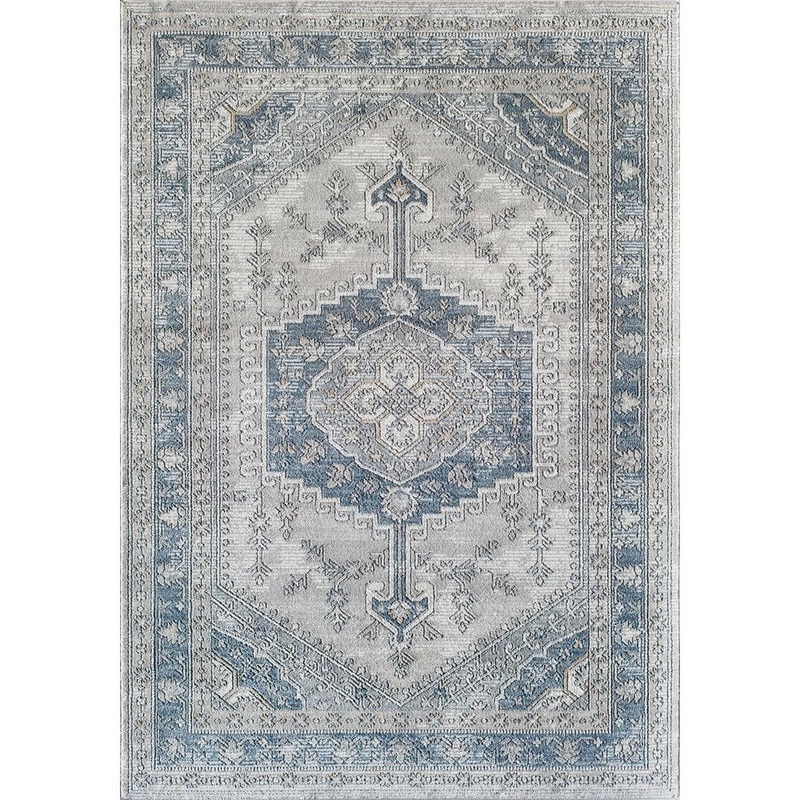 Rugs America Milford Charcoal Lancaster Grey 8 ft. x 10 ft. Area Rug RA30273