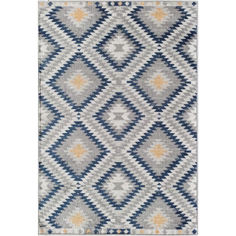 Rugs America Soleil Sunset Tribal Gray 8 ft. x 12 ft. Moroccan Area Rug RA30494