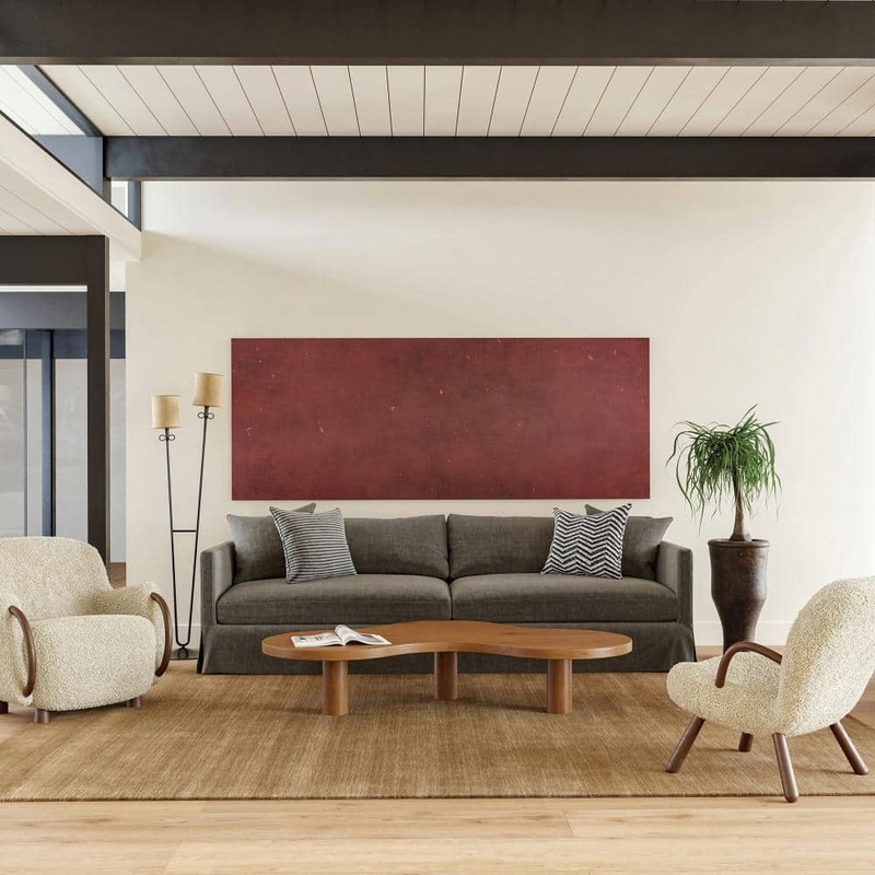 RUGS USA Arrel Speckled Wool-Blend Wheat 4 ft. x 6 ft. Indoor/Outdoor Patio Rug MTKZ01D-406