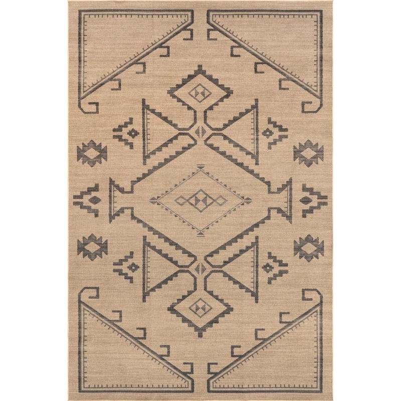 RUGS USA Audriana Easy Jute Machine Washable Natural 4 ft. x 6 ft. Area Rug BIWL01A-406