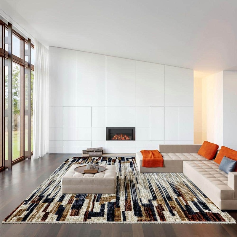 RUGS USA Bowery Striped Multi 9 ft. x 13 ft. Area Rug BDSN54A-9012