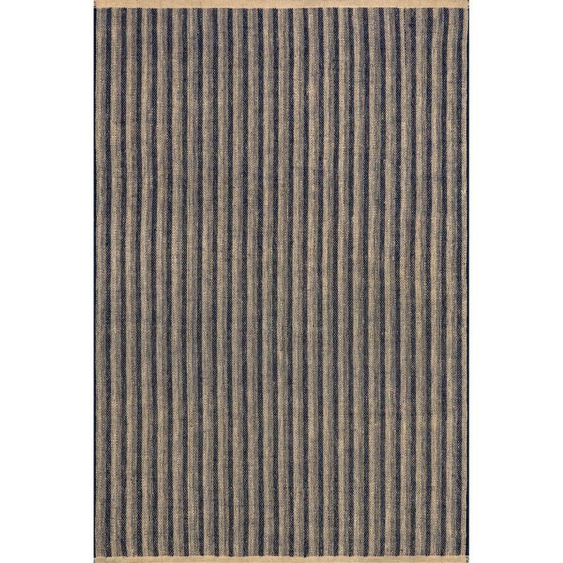 RUGS USA Lake Striped Jute Blue 5 ft. x 8 ft. Indoor/Outdoor Patio Rug TATS01A-508