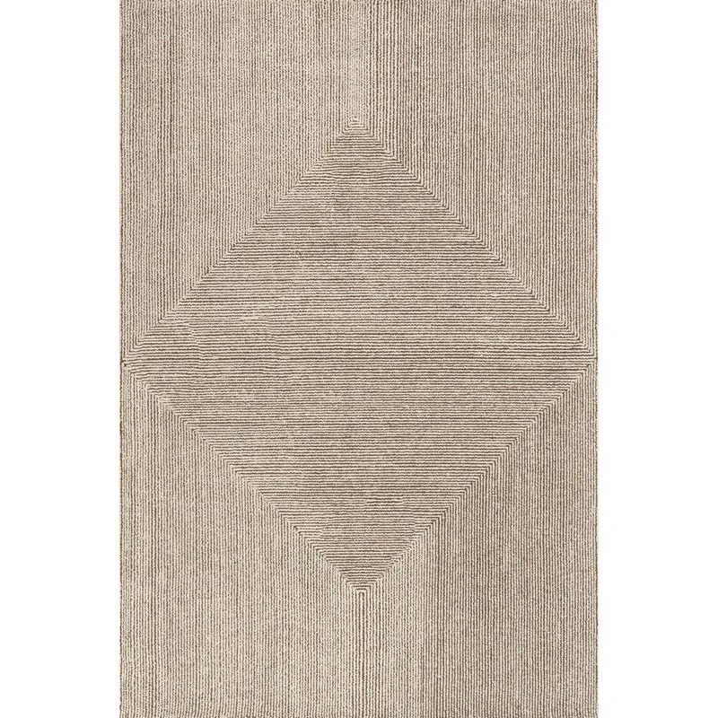 RUGS USA Stoic Wool Beige 8 ft. x 10 ft. Indoor/Outdoor Patio Area Rug CCAM01A-8010