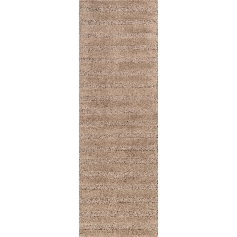 RUGS USA Vestry Striped Wool Brown 3 ft. x 8 ft. Indoor/Outdoor Patio Runner Rug SVAS01A-2608