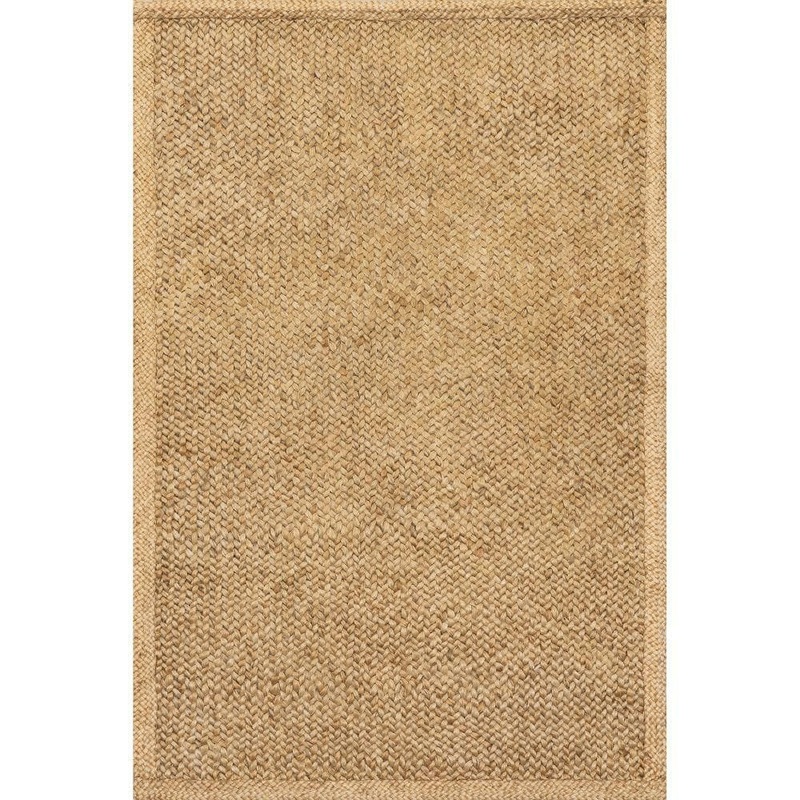 RUGS USA Willow Bordered Jute Natural 8 ft. x 10 ft. Area Rug VEDI01A-8010