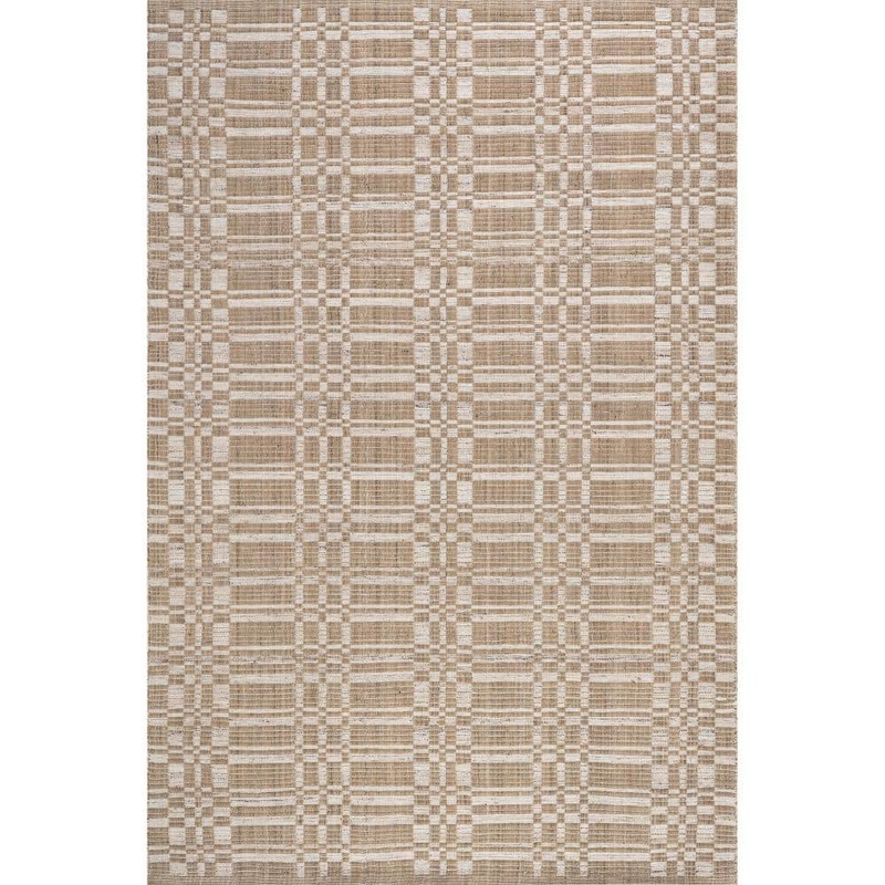 RUGS USA Austin Geometric Beige 9 ft. x 12 ft. Indoor/Outdoor Patio Rug CCCR01A-9012