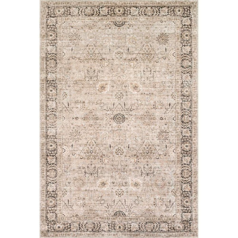 RUGS USA Bayberry Machine Washable Sand Doormat 3 ft. x 5 ft. Medallion Area Rug HJVL25E-305
