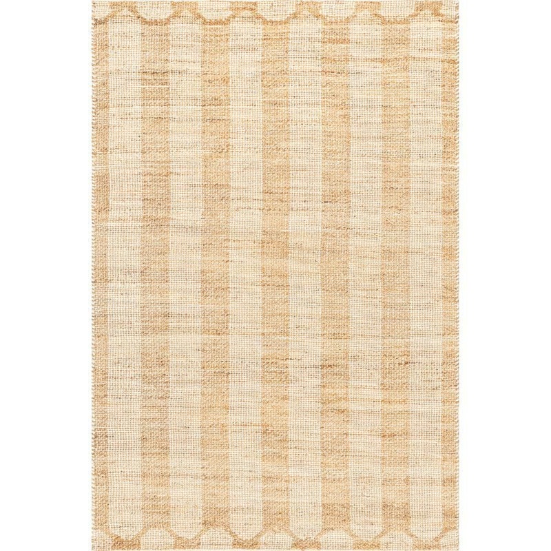 RUGS USA Hillcrest Jute and Wool Natural 4 ft. x 6 ft. Indoor/Outdoor Patio Rug VEIM01A-406