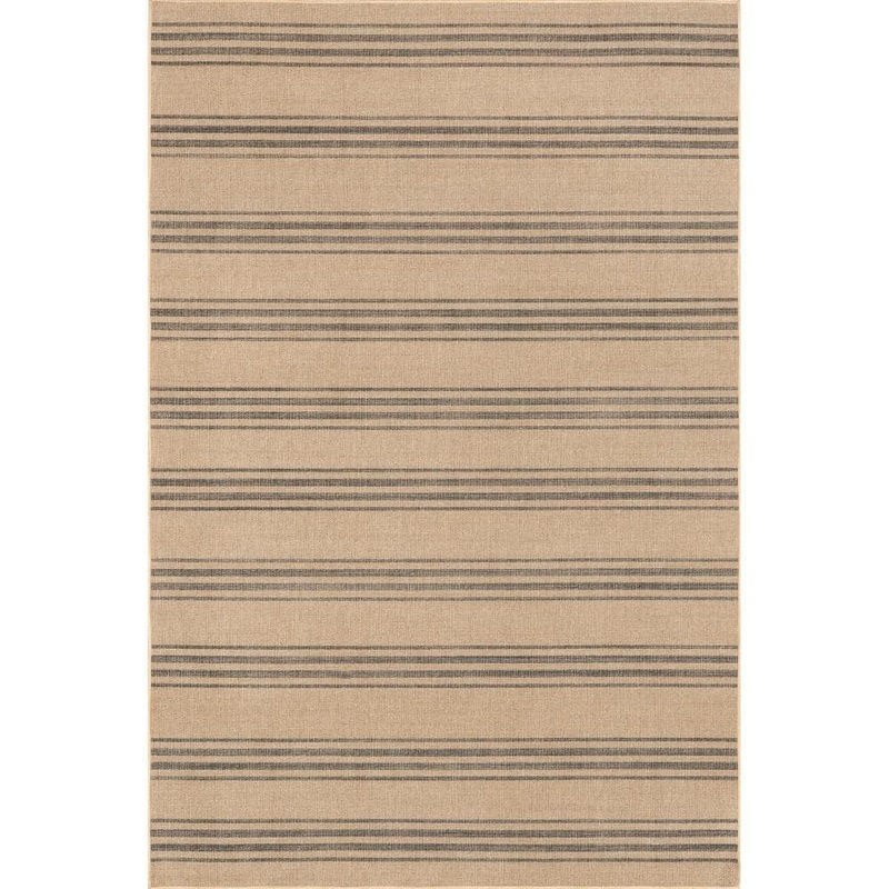 RUGS USA Lavina Striped Easy Jute Machine Washable Natural 9 ft. x 12 ft. Area Rug BIWL16A-9012