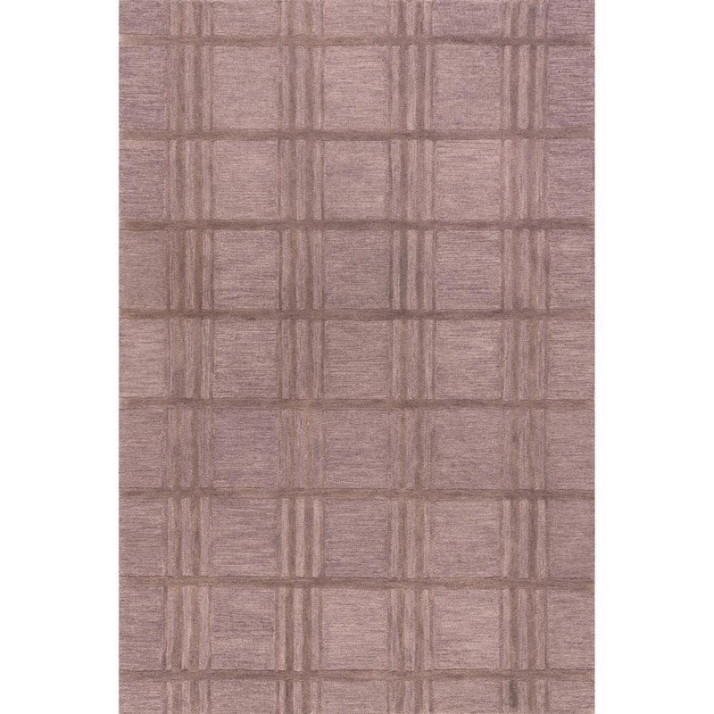 RUGS USA Mallory Plaid Wool Mauve 10 ft. x 14 ft. Indoor/Outdoor Patio Rug MTIM01A-10014