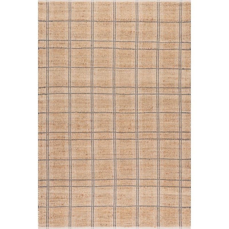 RUGS USA Oscar Plaid Jute Natural 8 ft. x 10 ft. Indoor/Outdoor Patio Rug SVBC01A-8010