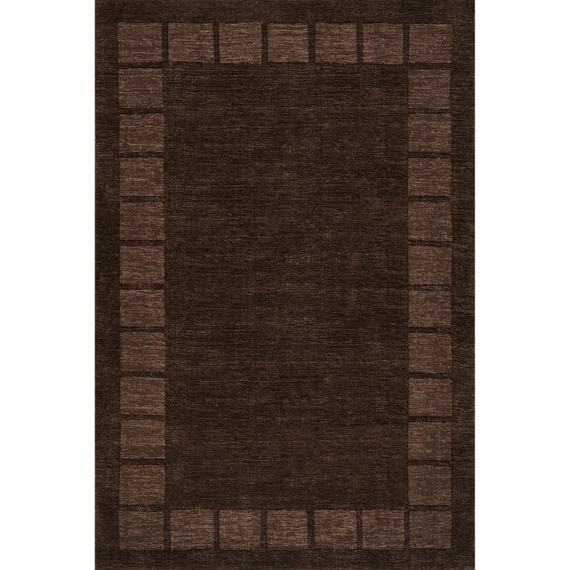 RUGS USA Petra High-Low Wool-Blend Truffle Brown 6 ft. x 9 ft. Indoor/Outdoor Patio Rug MTGE01E-609