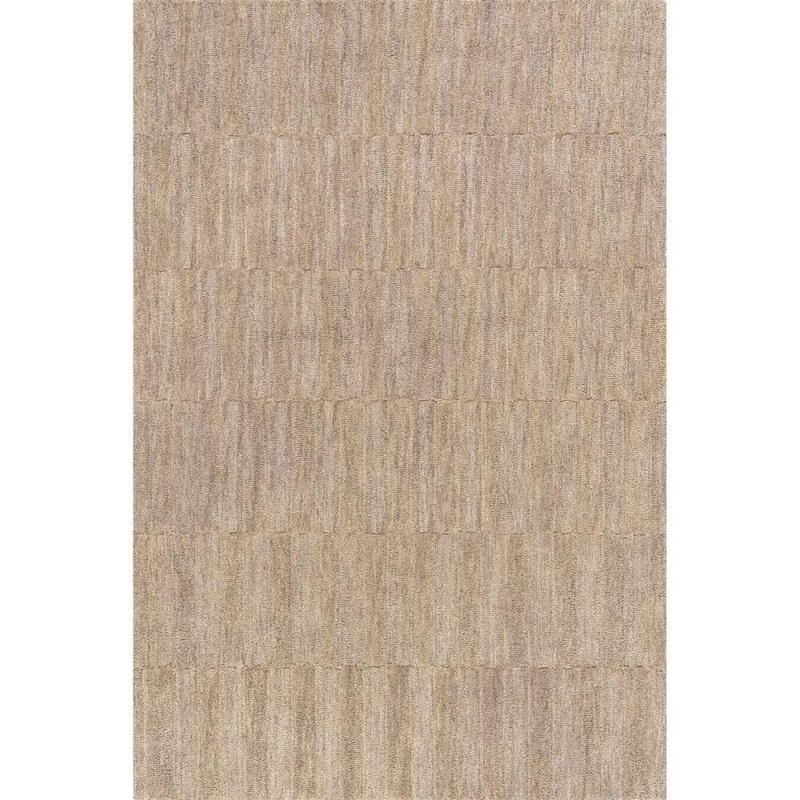 RUGS USA Starke Checked Wool Beige 9 ft. x 12 ft. Indoor/Outdoor Patio Rug MTIM03E-9012