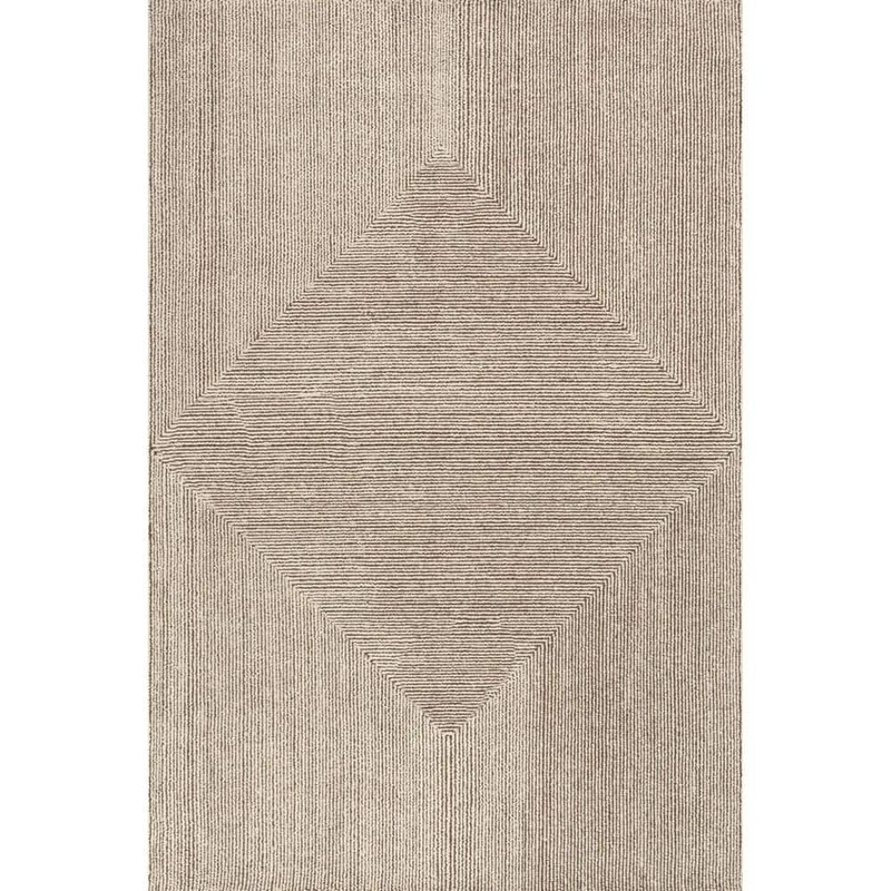 RUGS USA Stoic Wool Beige 10 ft. x 14 ft. Indoor/Outdoor Patio Area Rug CCAM01A-10014