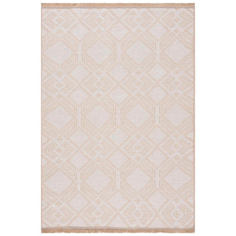 SAFAVIEH Aspect Ivory/Natural 5 ft. x 8 ft. Diamond Geometric Area Rug APE456A-5