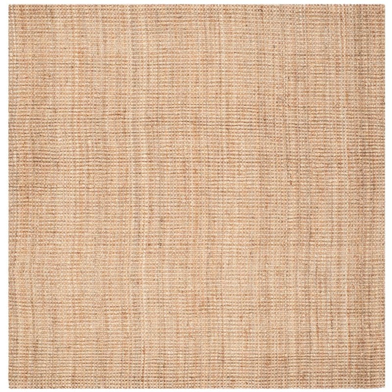SAFAVIEH Natural Fiber Tan 10 ft. x 10 ft. Woven Cross Stitch Square Area Rug NF730C-10SQ