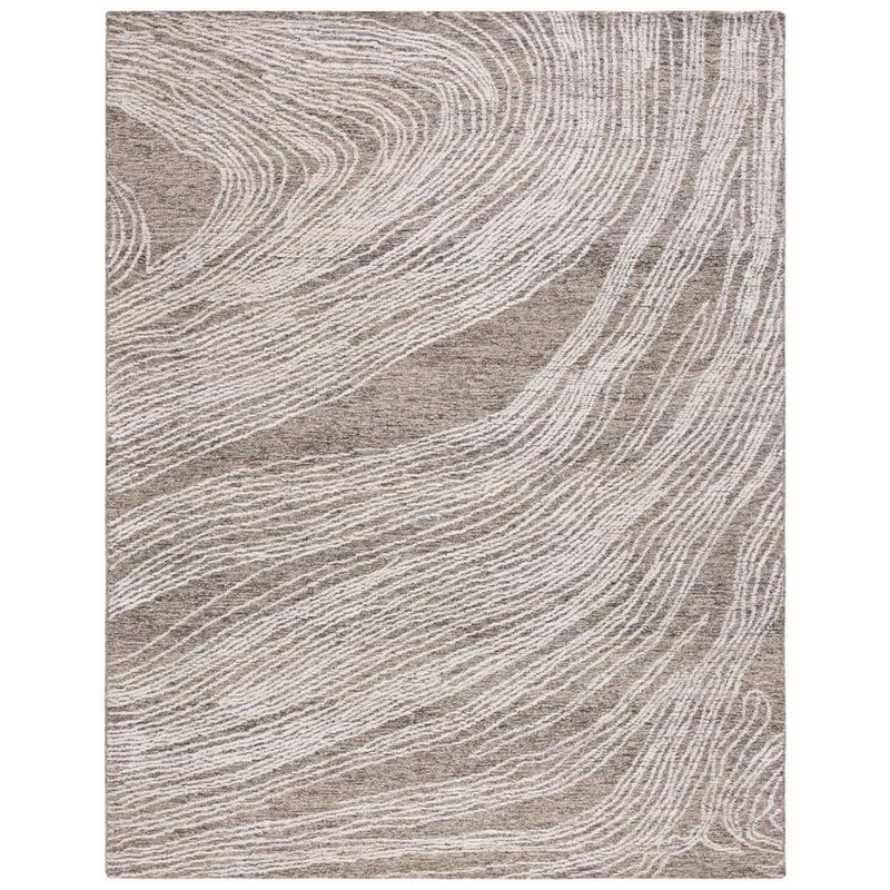 SAFAVIEH Abstract Charcoal/Ivory 5 ft. x 8 ft. Classic Marble Area Rug ABT925H-5