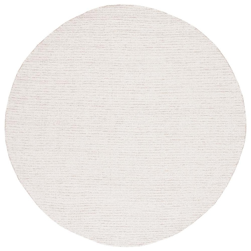 SAFAVIEH Abstract Ivory/Beige 4 ft. x 4 ft. Speckled Round Area Rug ABT468E-4R