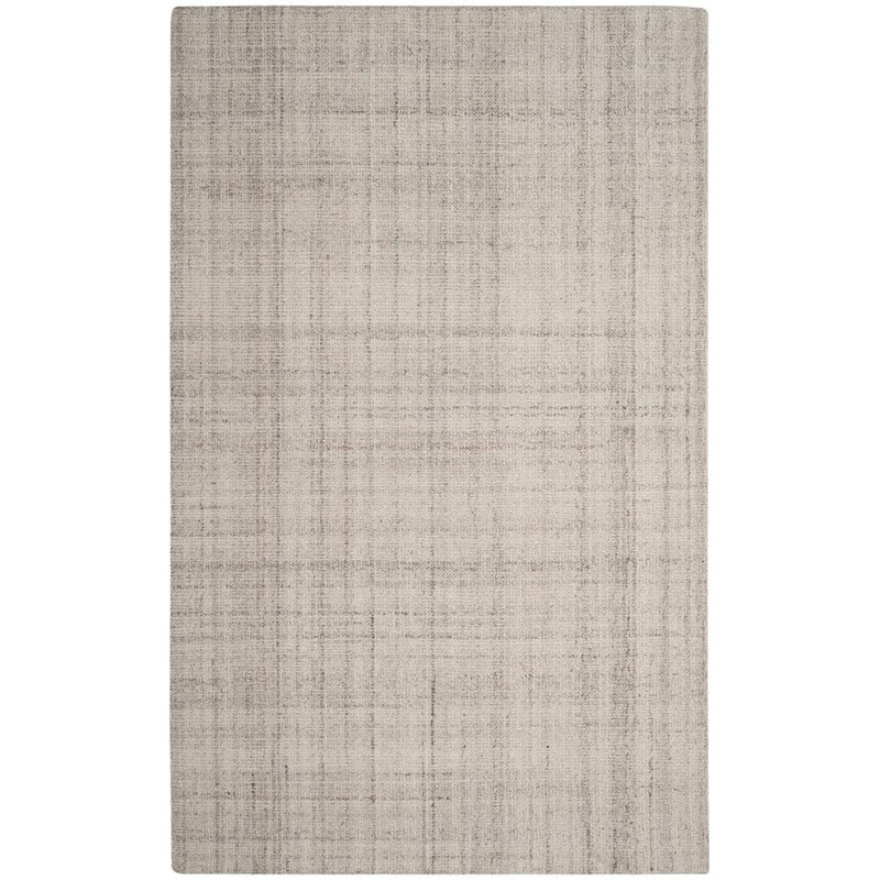 SAFAVIEH Abstract Light Gray 6 ft. x 9 ft. Solid Area Rug ABT141E-6