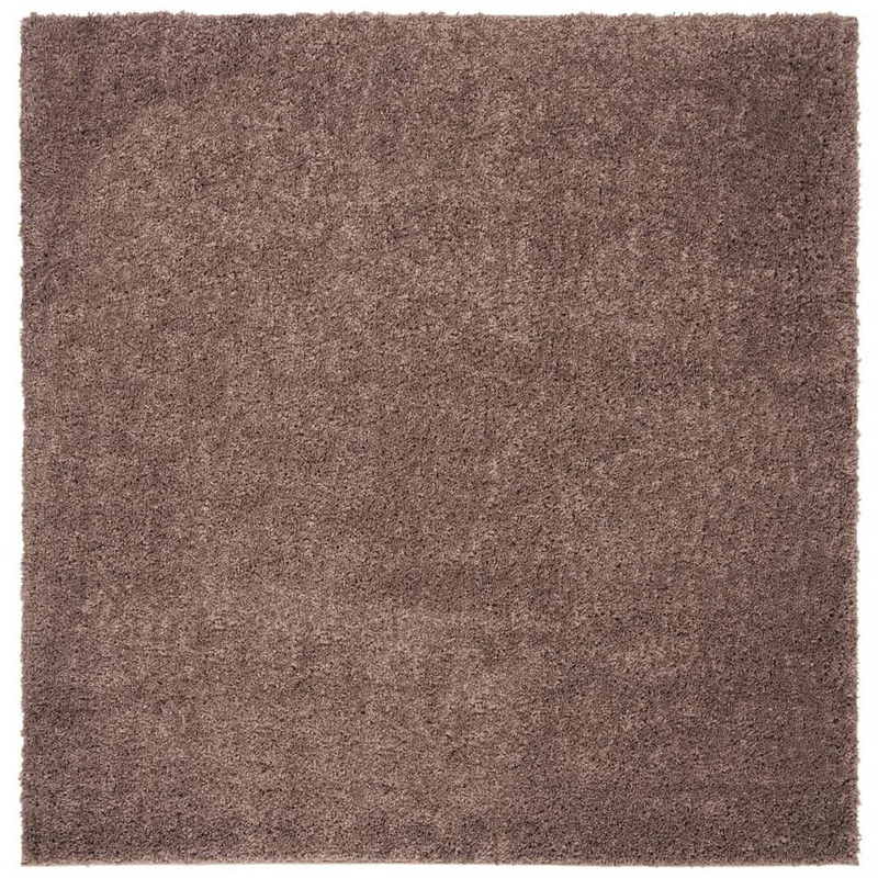 SAFAVIEH August Shag Taupe 5 ft. x 5 ft. Square Solid Area Rug AUG900R-5SQ